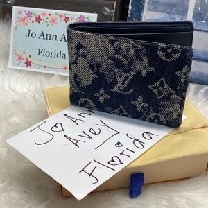 🤩BLUE DENIM MENS BIFOLD WALLET🤩